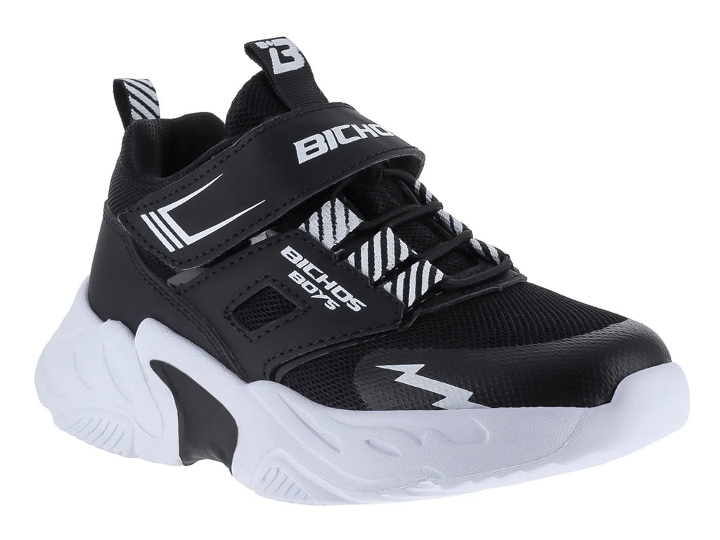 Tenis BICHOS Negro Blanco para Niño