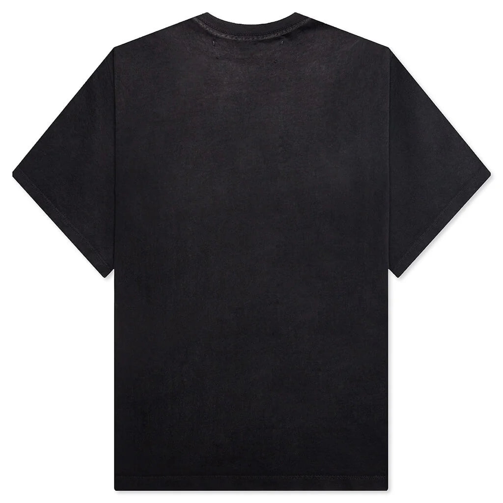 Studded Logo Tee Washed Black