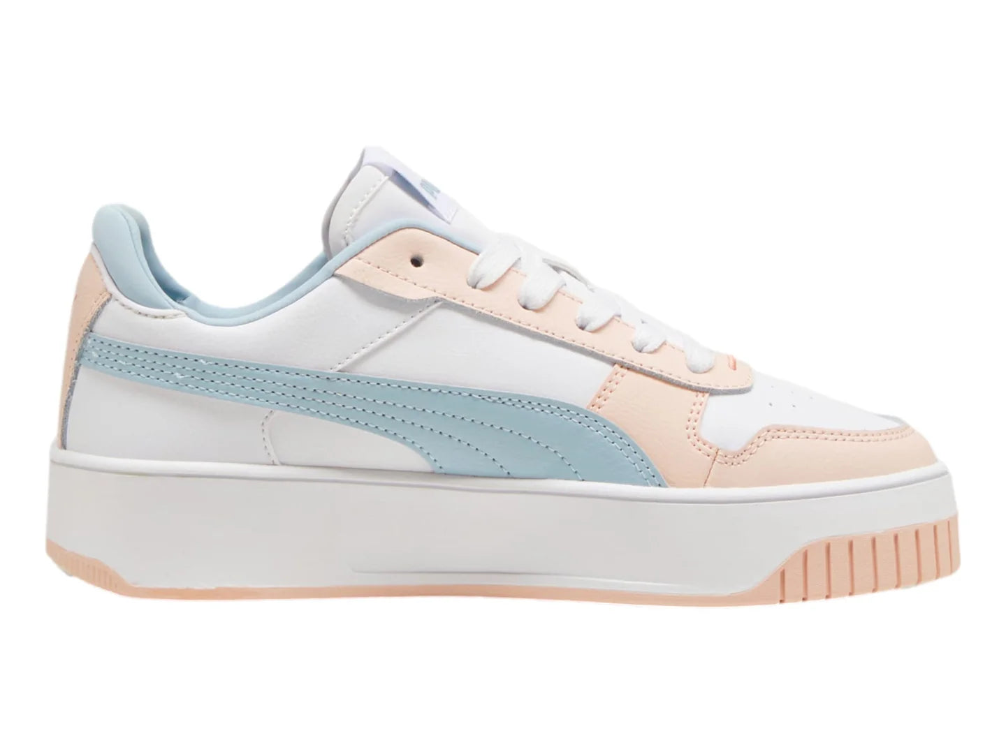 Tenis PUMA Carina Street Blanco y Rosa para Mujer