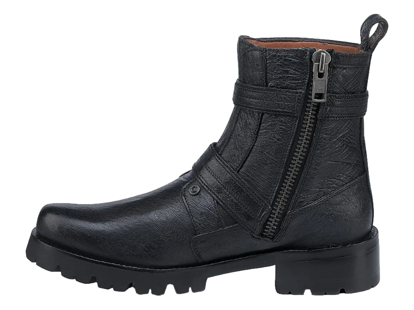 Botas Cuadra de Avestruz Negro para Hombre