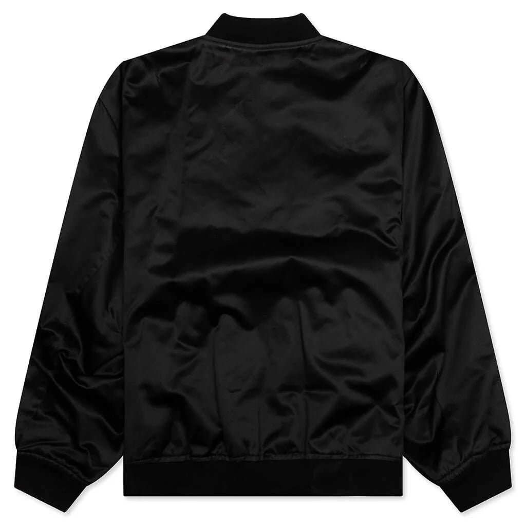 Oversized Bomber Jacket Pitch Black