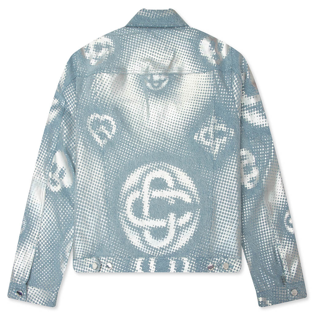 Pearlescent Monogram Denim Jacket Pearlescent