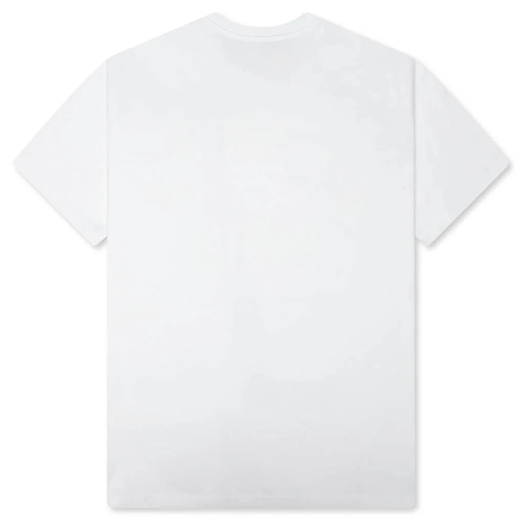 Patch Silk T Shirt White