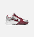 KObe 5 Protro Lower Merion Grade School Lifestyle Shoe Metallic Silver Team Red White