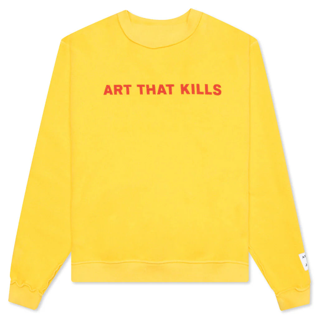 Art That Kills Rev Crewneck Yellow