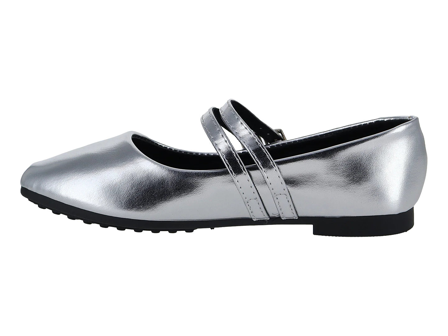 Zapatos Ballerina de Charol Plata ROZE para Mujer