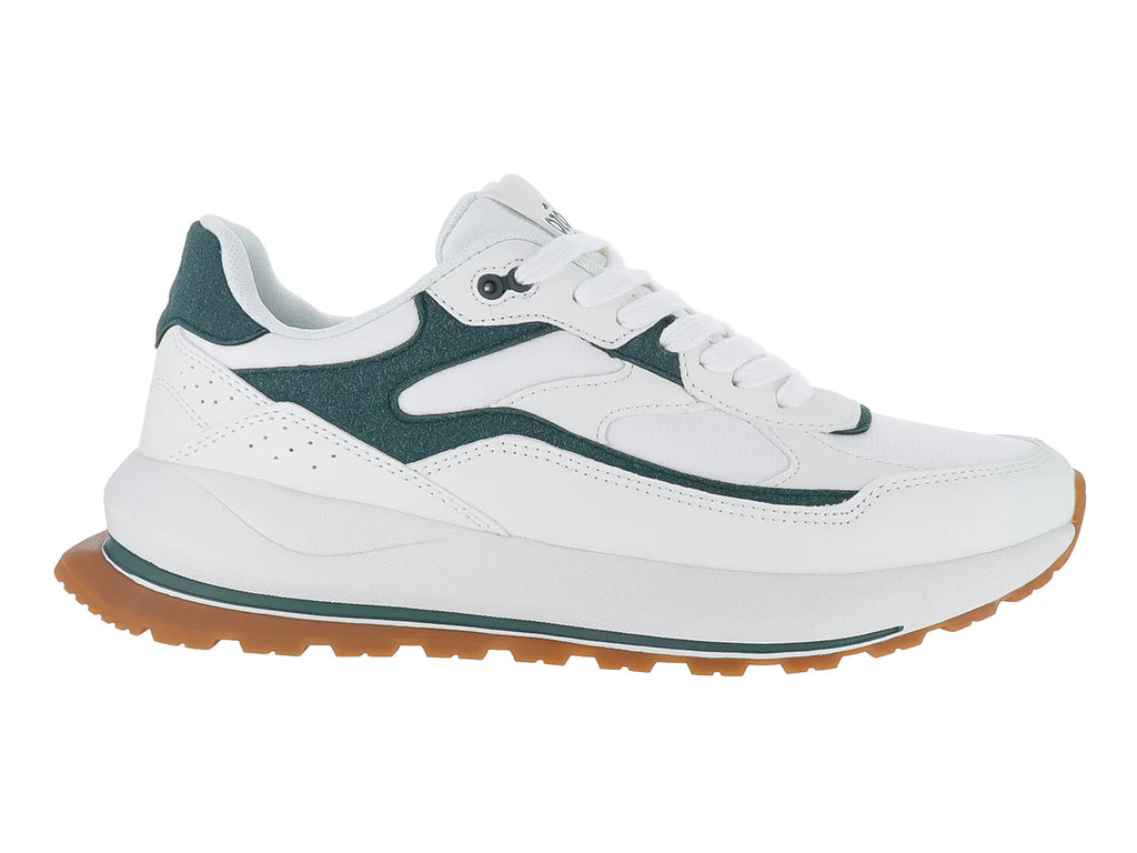 Tenis Capa de Ozono Blancos con Detalles Verdes para Hombre