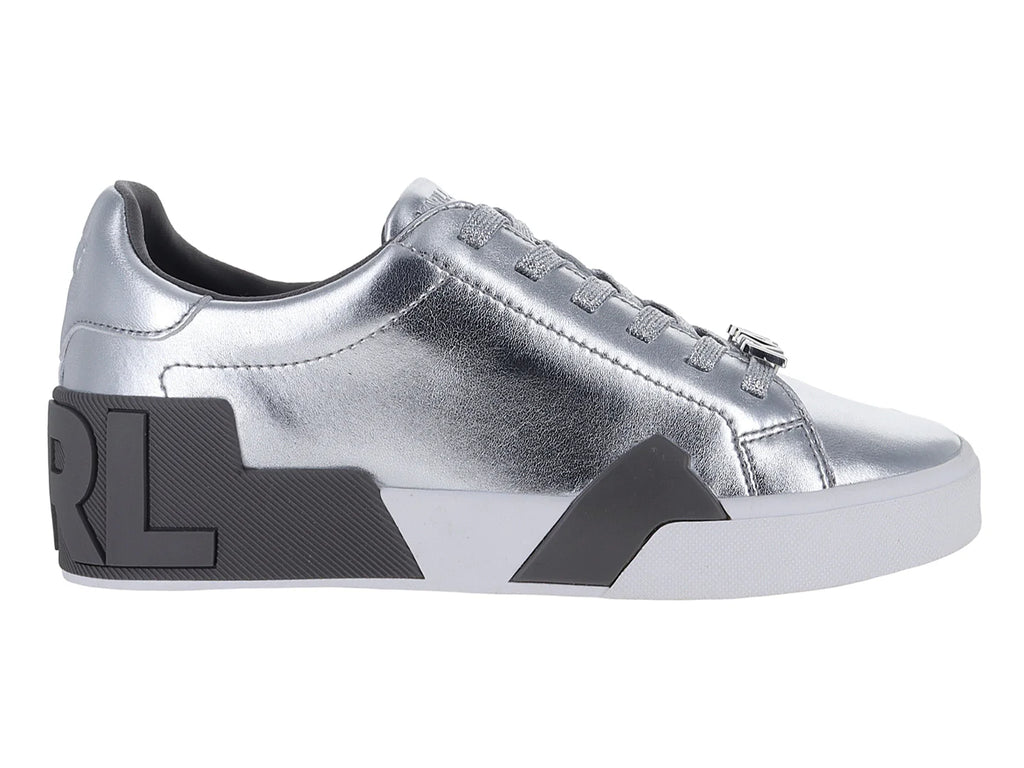 Tenis Karl Lagerfeld Plateados para Mujer