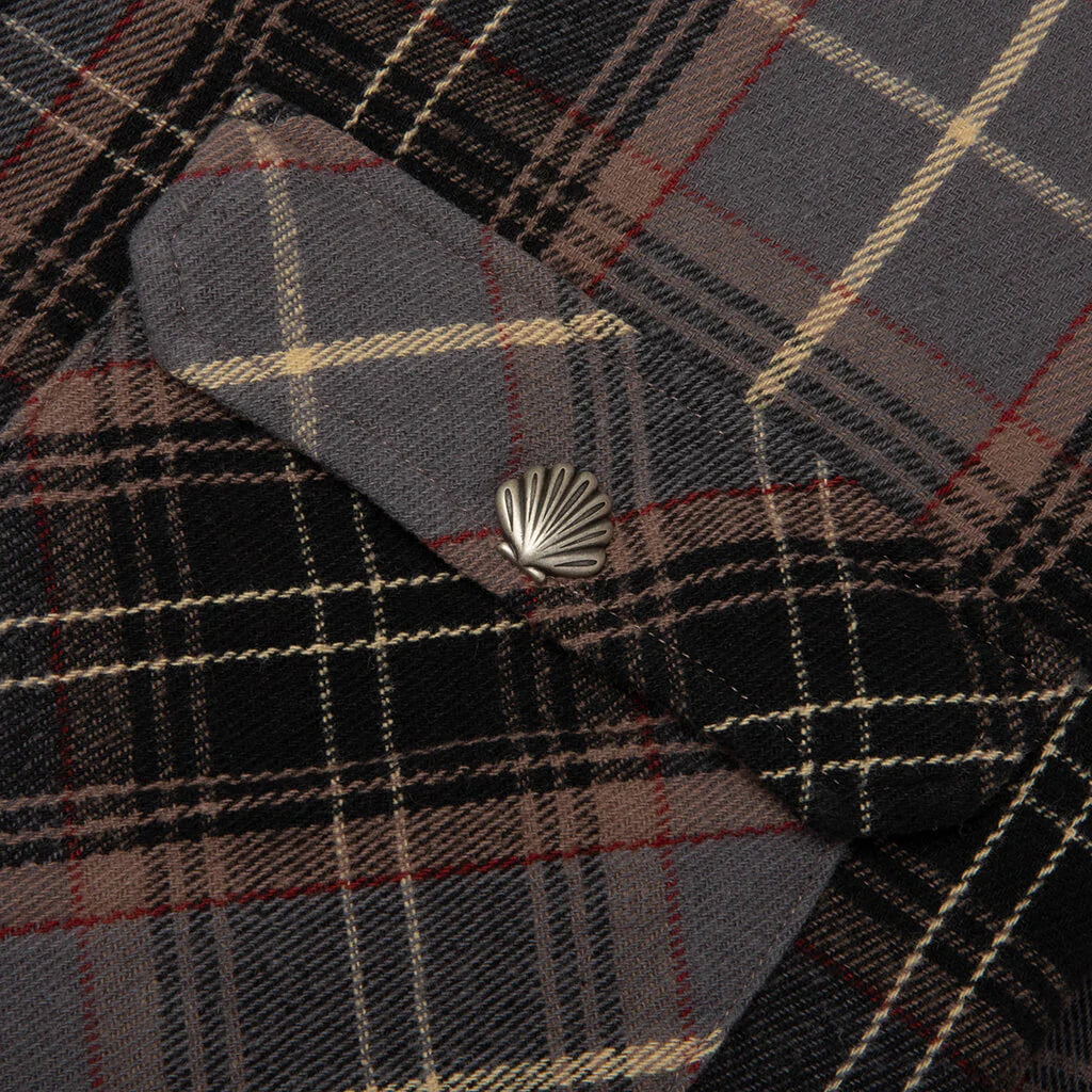 Crystal Flannel Shirt Black