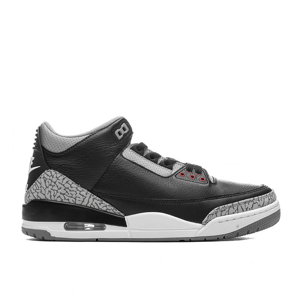 Air Jordan 3 Retro GS Black Cement Black Fire Red Cement Grey Summit White