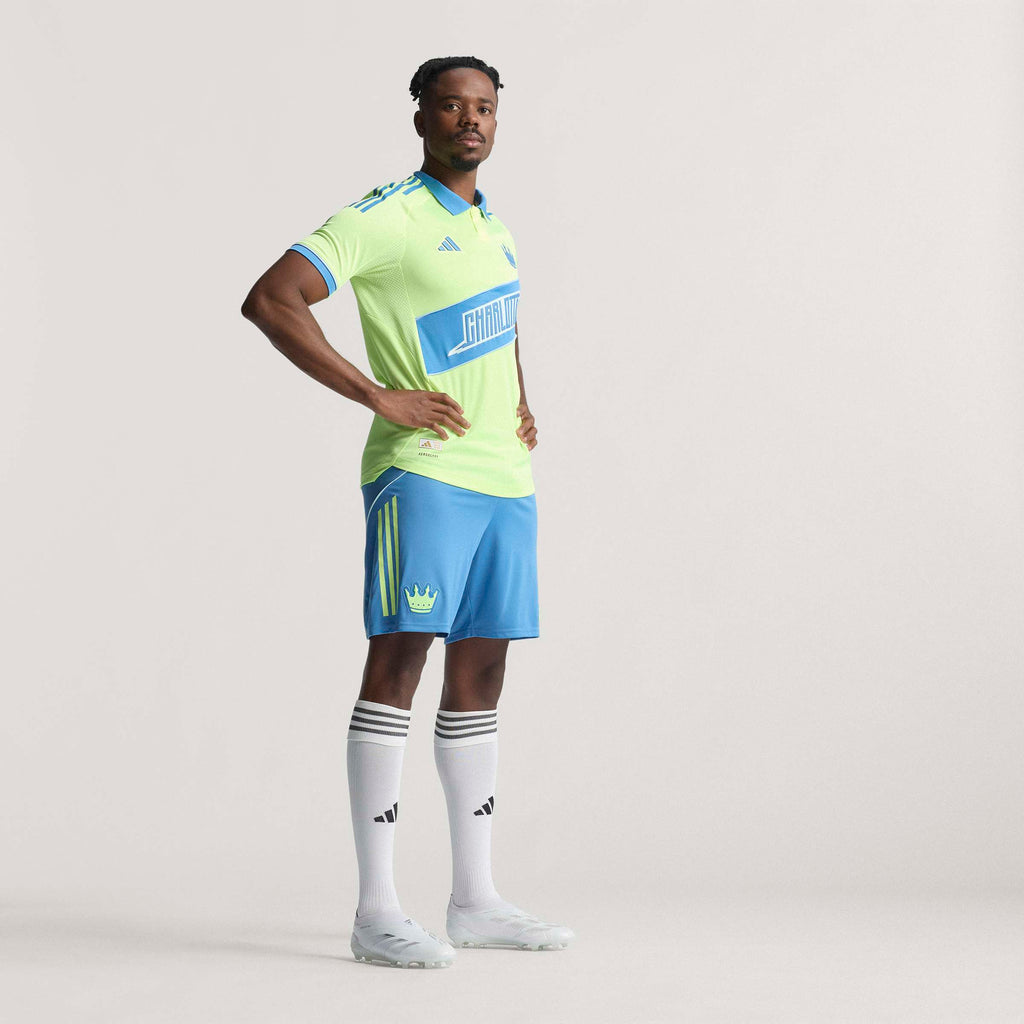 adidas Mens Charlotte FC Third Authentic Soccer Jersey 25 26 Yellow