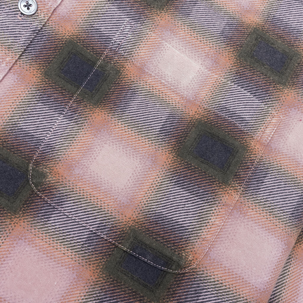 June Plaid Shirt Rose