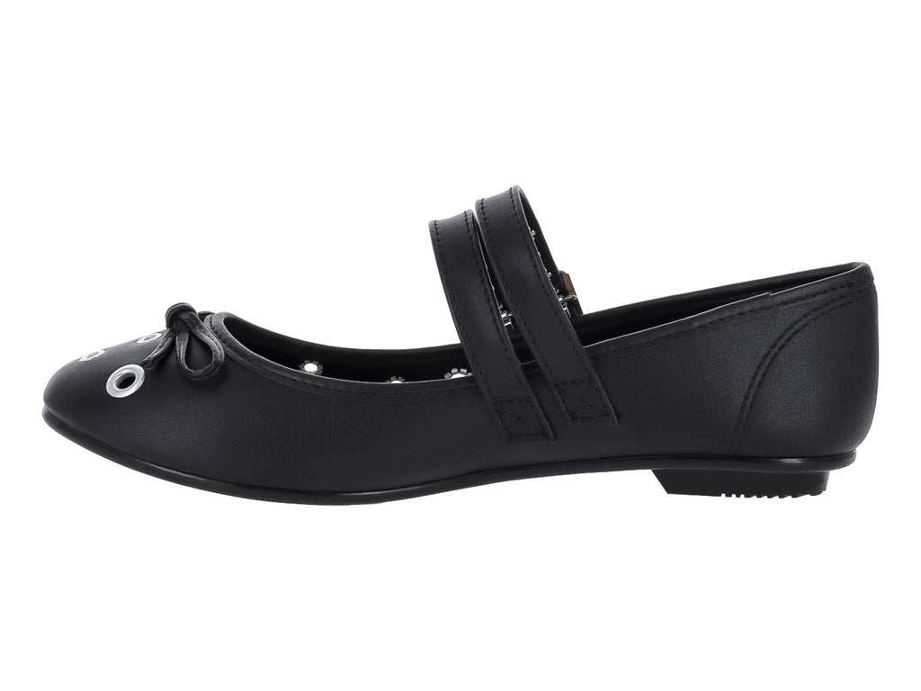Zapatos Flats Moleca Negros para Mujer