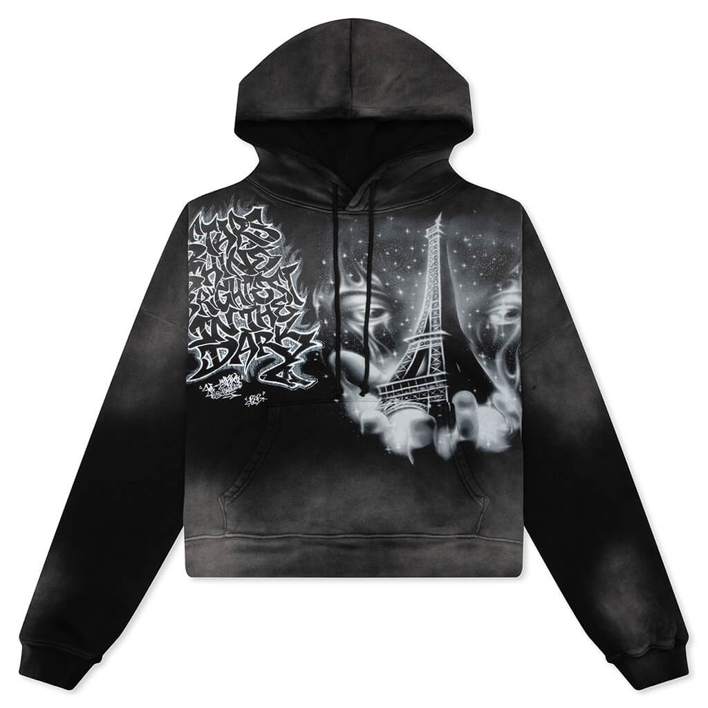 Eiffel Tower Hoodie Black