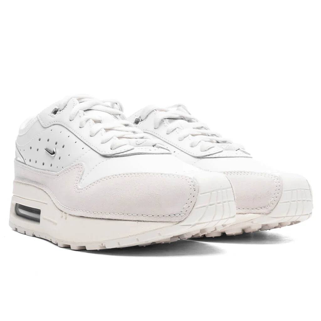 Womens Air Max 1 SP x Jacquemus Summit White Metallic Silver Sail