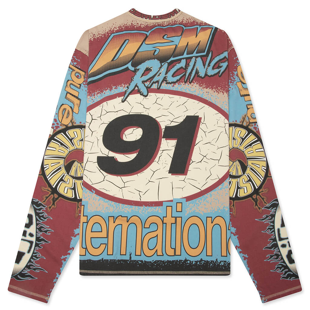 MX Racing Jersey Tan Blue Multi