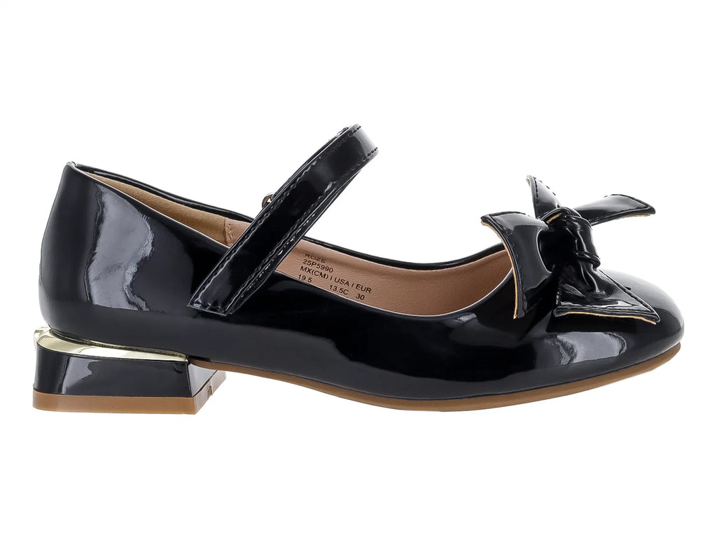 Zapatos Mary Jane Roze Negros para Niña