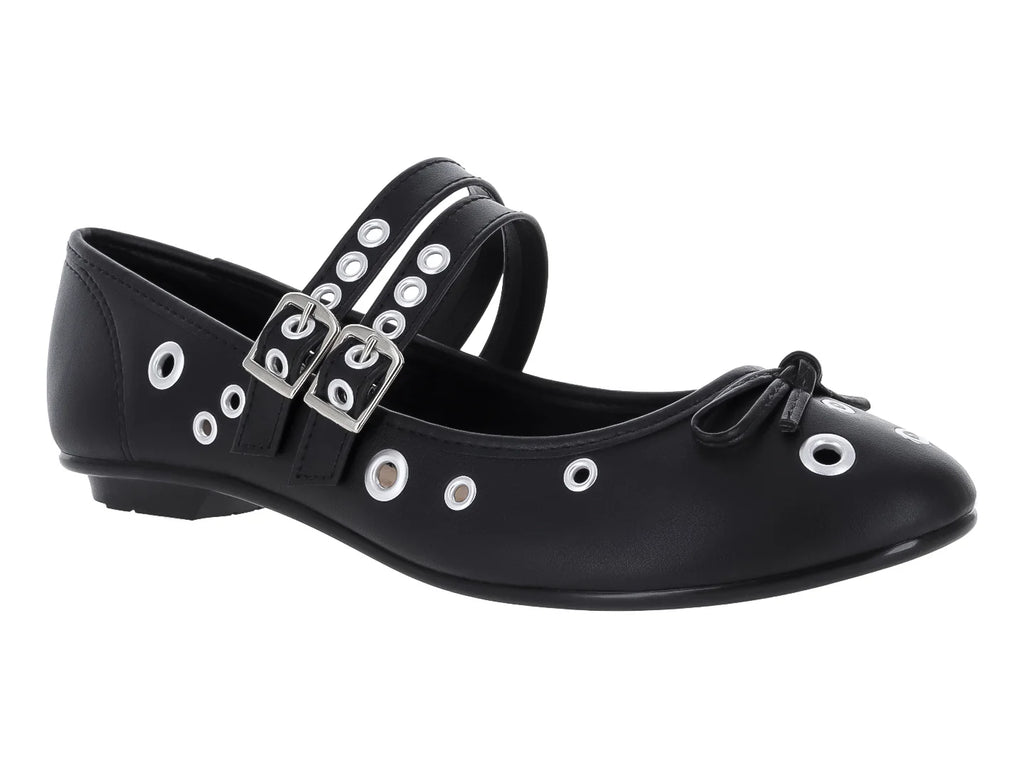 Zapatos Flats Moleca Negros para Mujer