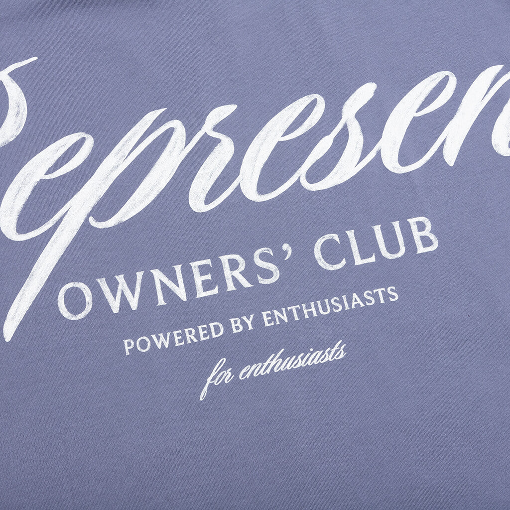 Owners Club Script T Shirt Dusty Blue