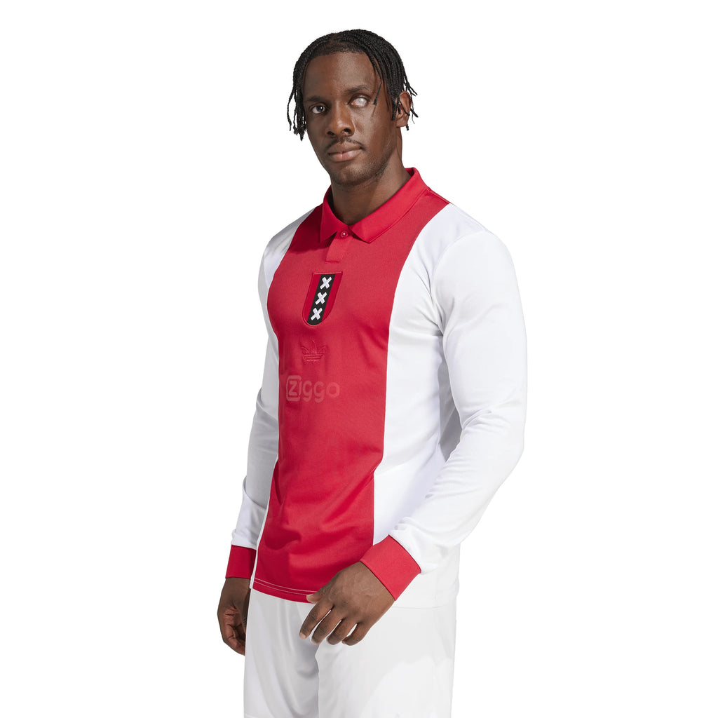 adidas Mens Ajax Amsterdam Anniversary 125 Jersey 25 White