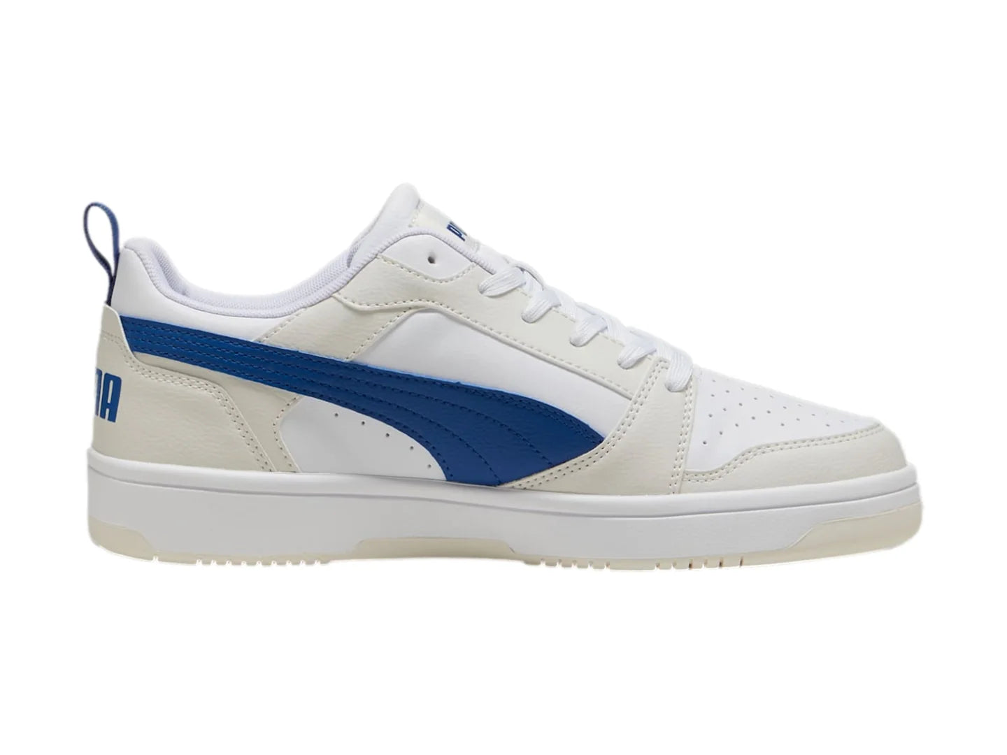 Tenis PUMA Rebound V6 Low Gris y Azul para Hombre