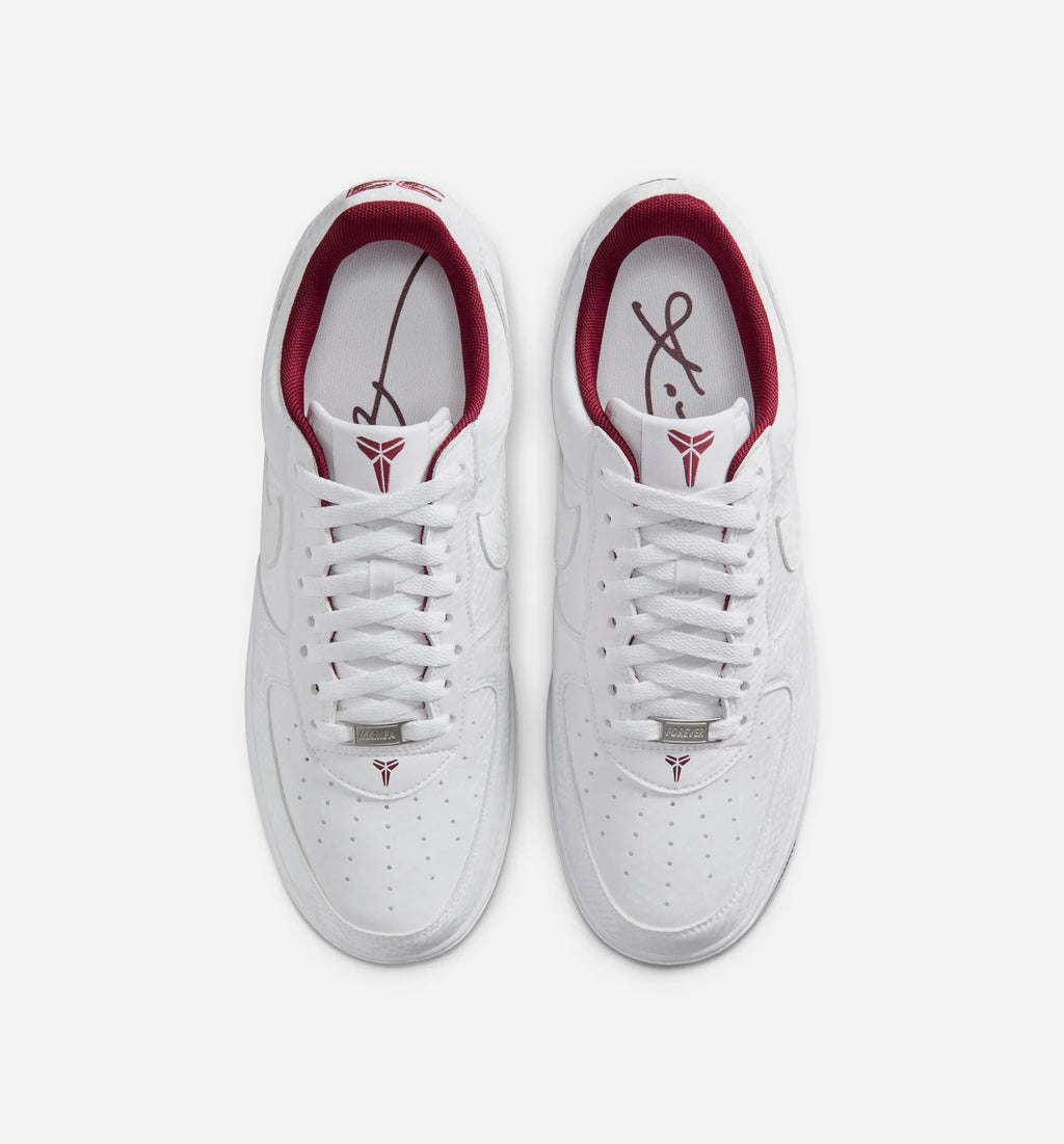 Kobe Air Force 1 Low Merion Mens Lifestyle Shoe White Team Red Team Red White