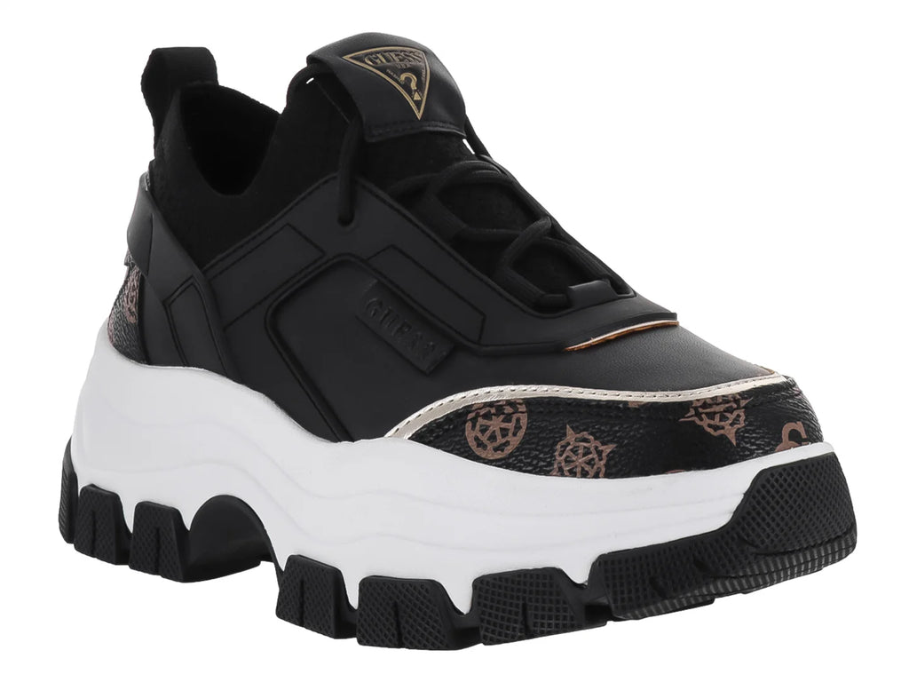 Tenis Guess GW Negro y Marrón para Mujer