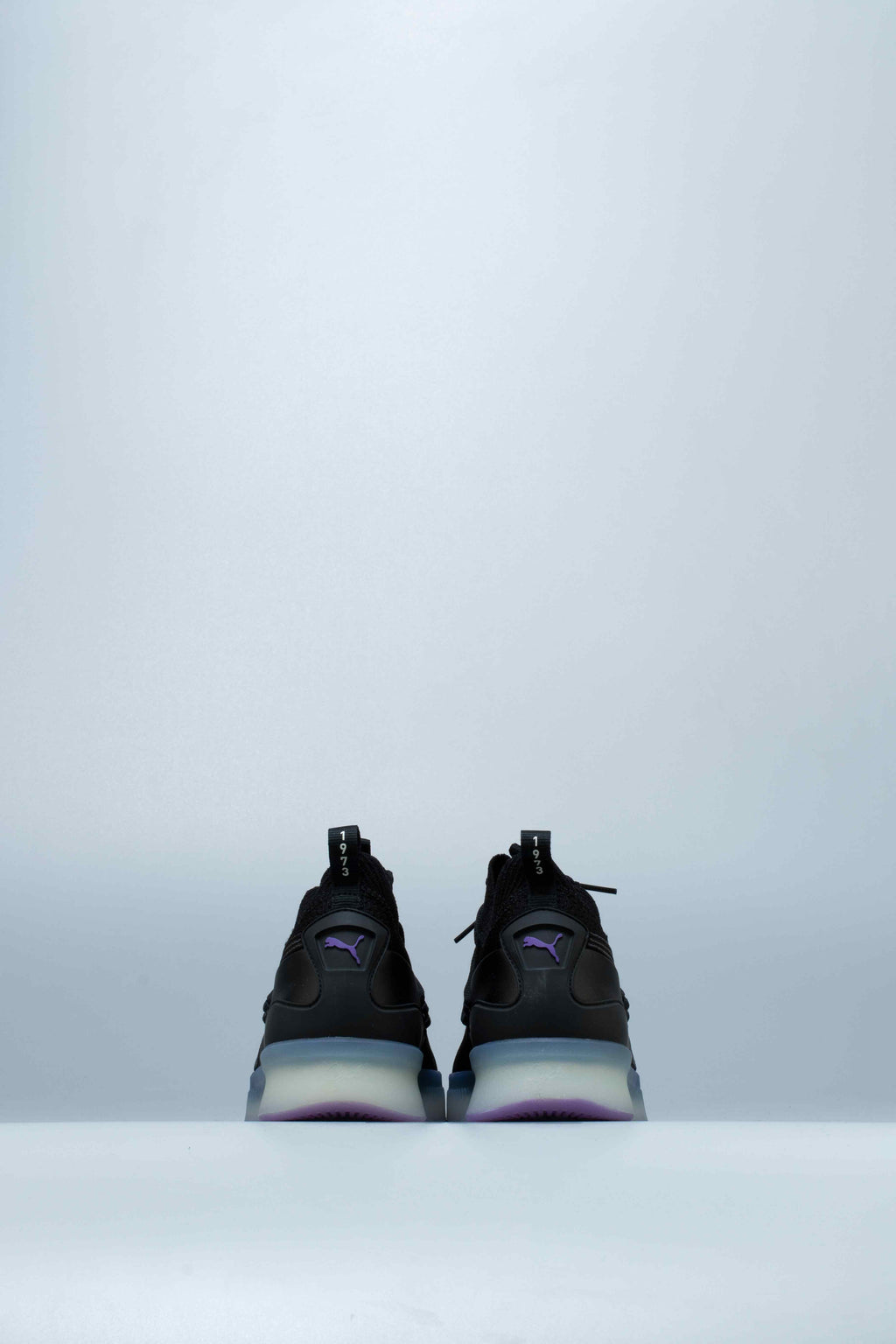 Clyde Court Purple Glow Mens Shoes Black Purple
