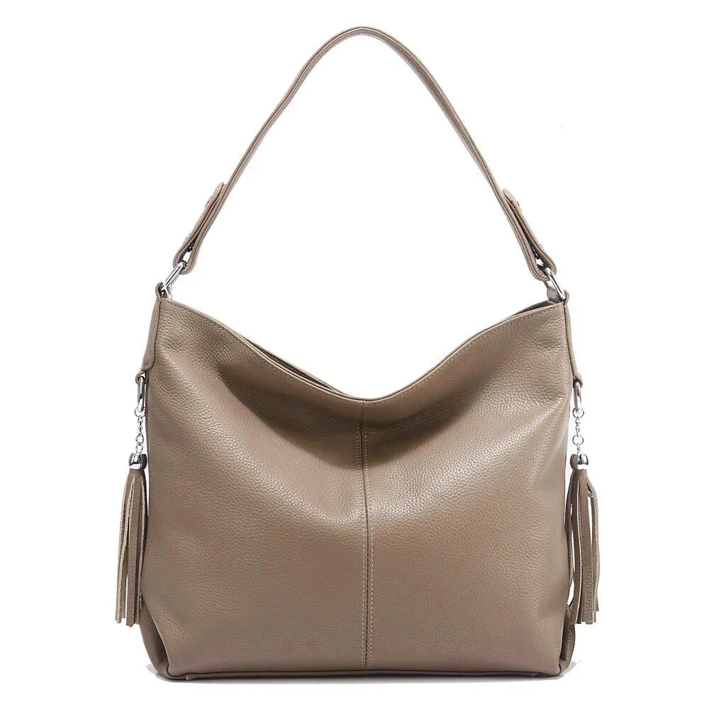 Bolsa de Ombro de Couro Bolzano