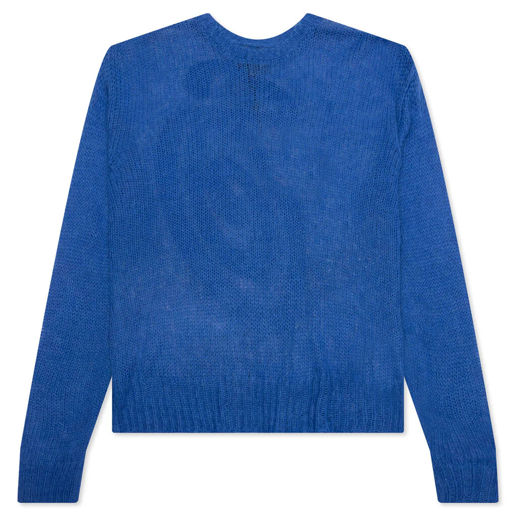 S Loose Knit Sweater Blue