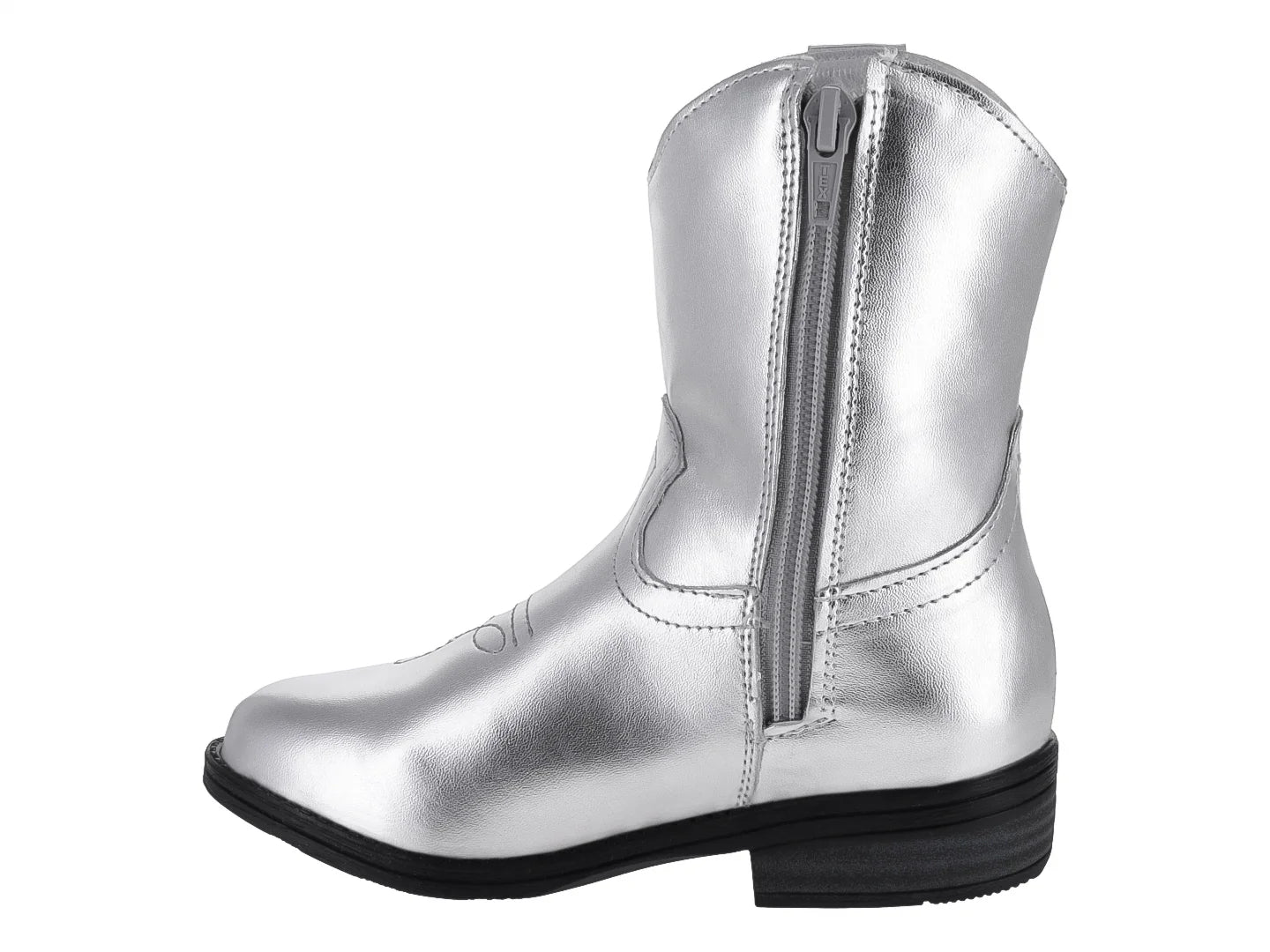 Botas Vaqueras Tropicana Plata Metálica para Niña