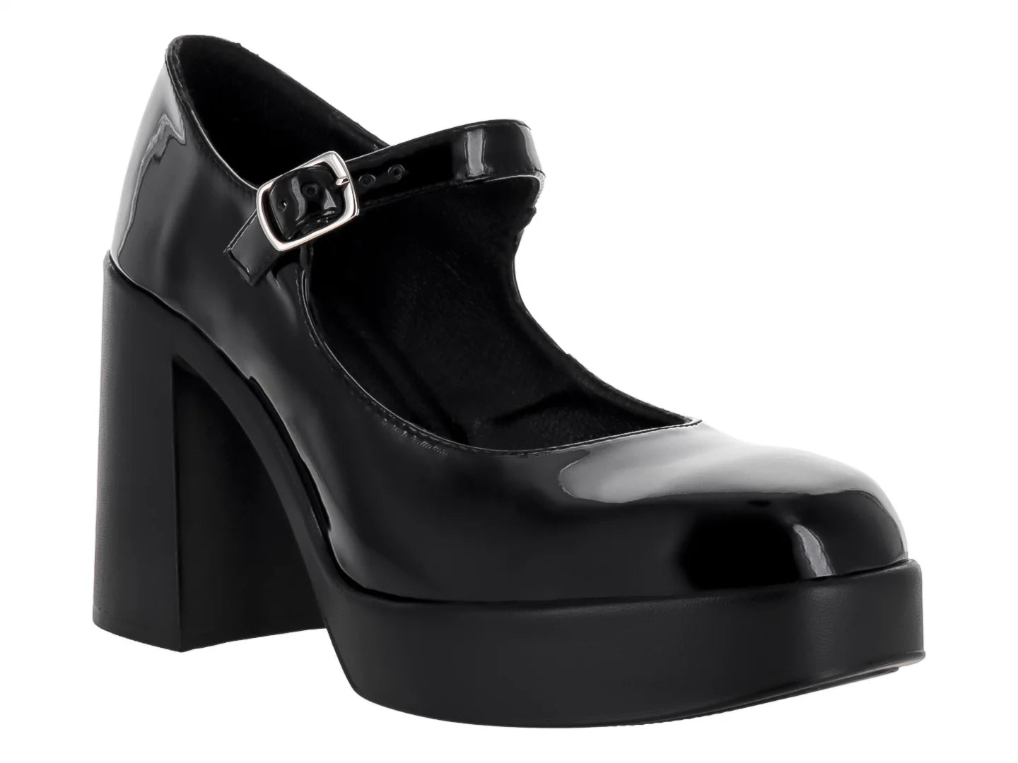 Zapatos de Tacón Nomadas Negro Charol para Mujer