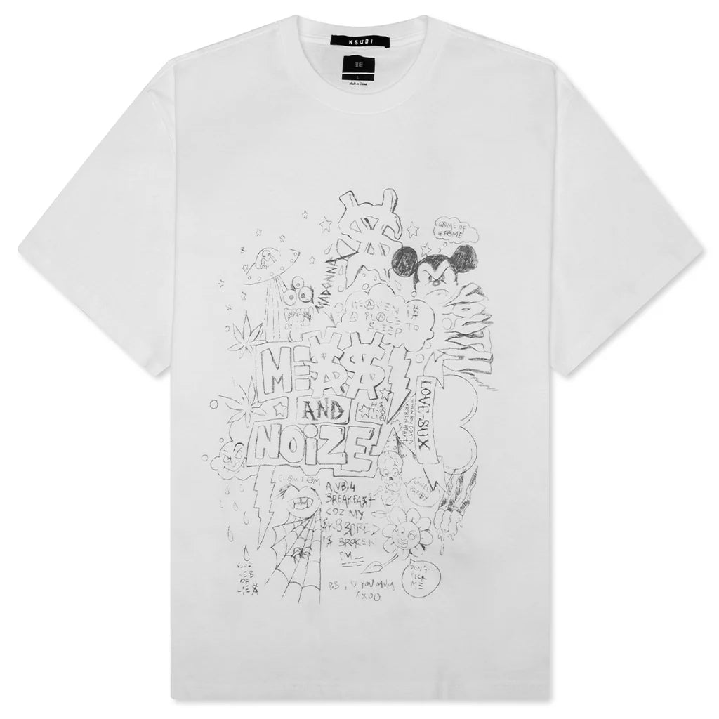 Noize Biggie S S Tee Vintage White