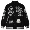 Saint M6 x Bounty Hunter Snt Hunter Varsity Jacket Black
