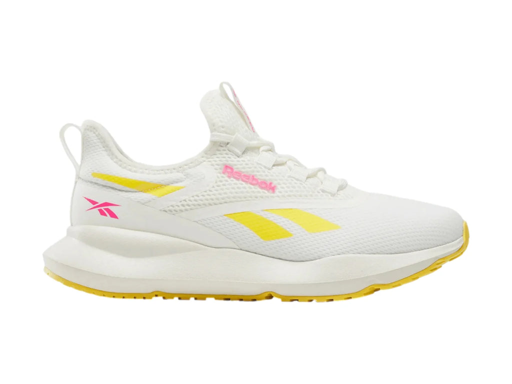 Tenis Reebok Cityride Blanco con Rosa y Dorado para Mujer