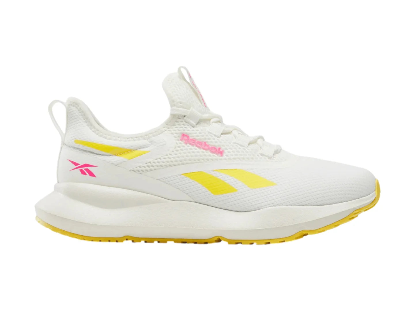 Tenis Reebok Cityride Blanco con Rosa y Dorado para Mujer