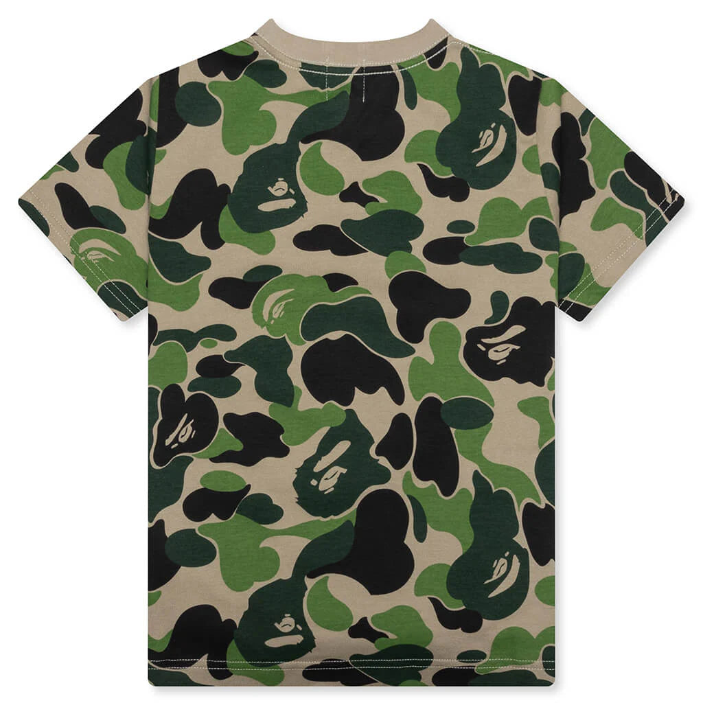 Kids ABC Camo Busy Works Tee Green