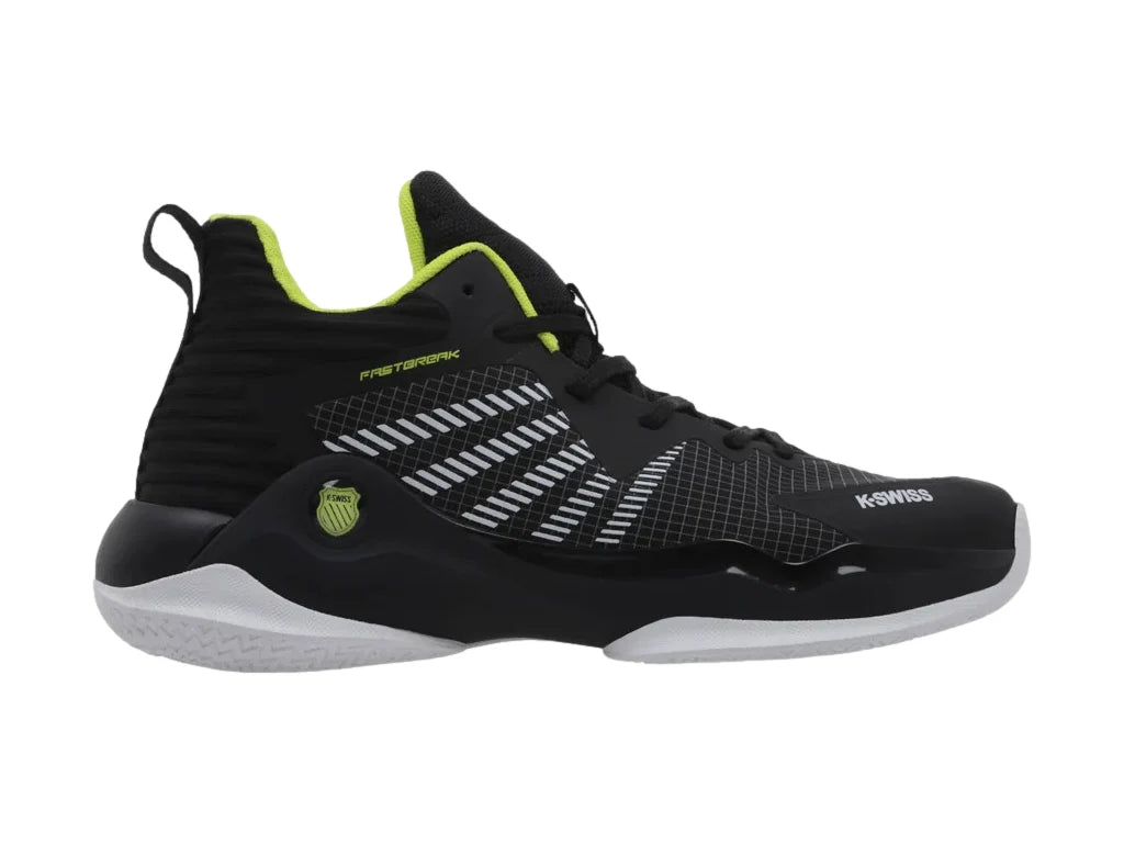 Tenis K Swiss Fastbreak Negro con Neón para Hombre