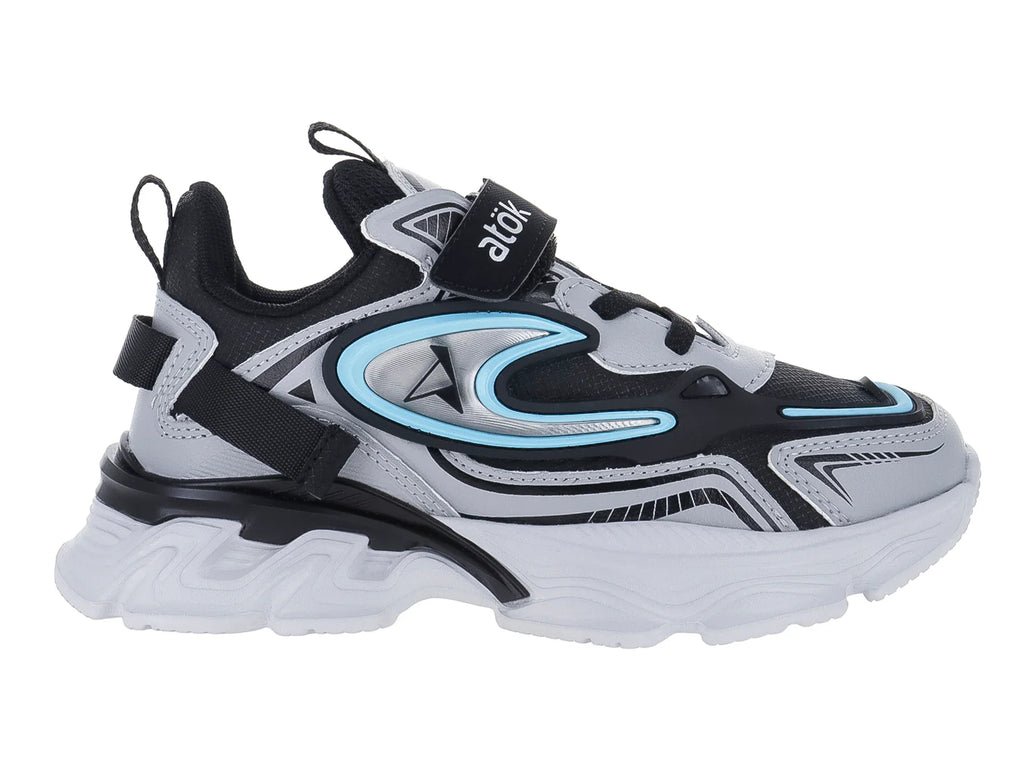 Tenis ATOK Gris y Negro para Niño