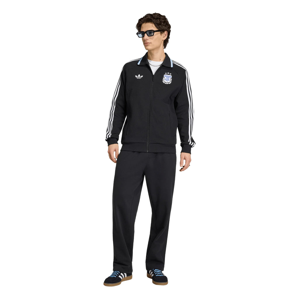 adidas Argentina Away Anthem Mens Soccer Jacket Black