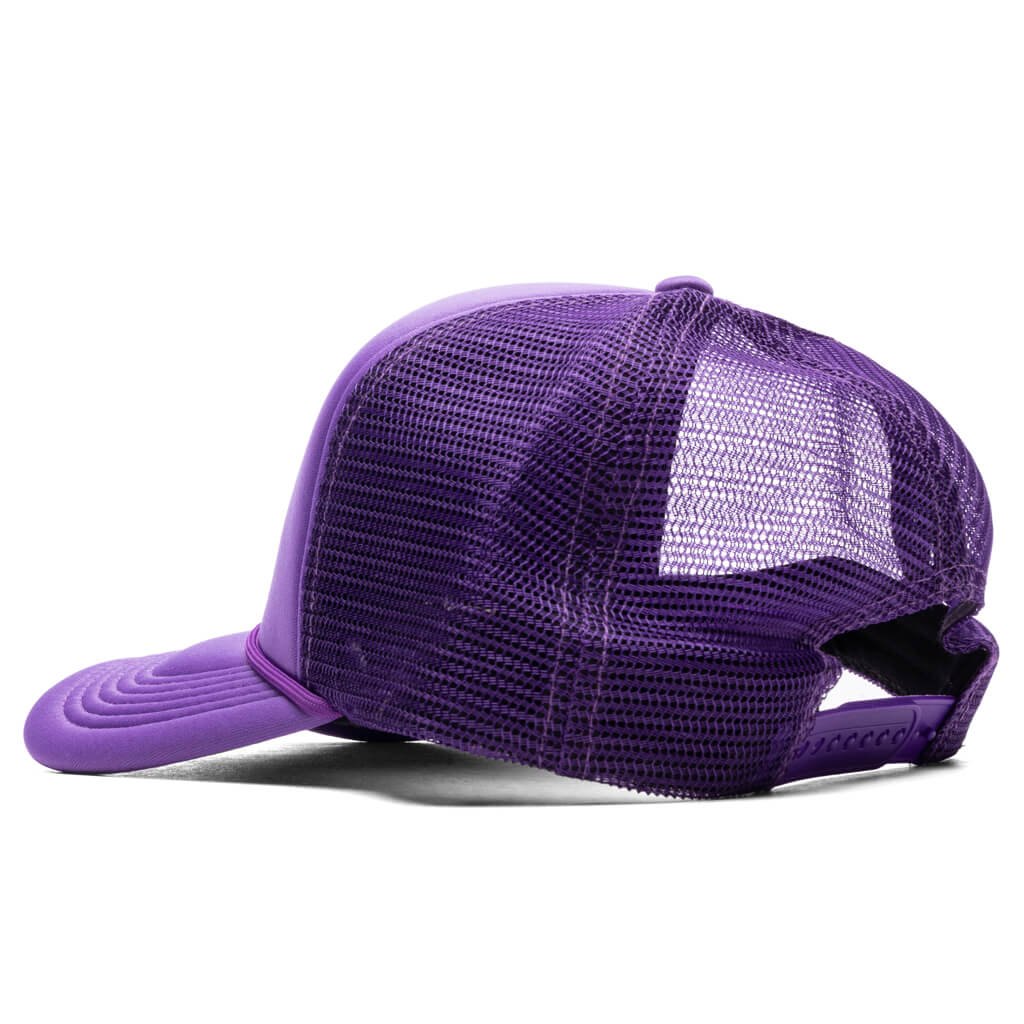 French Logo Trucker Hat Flo Purple