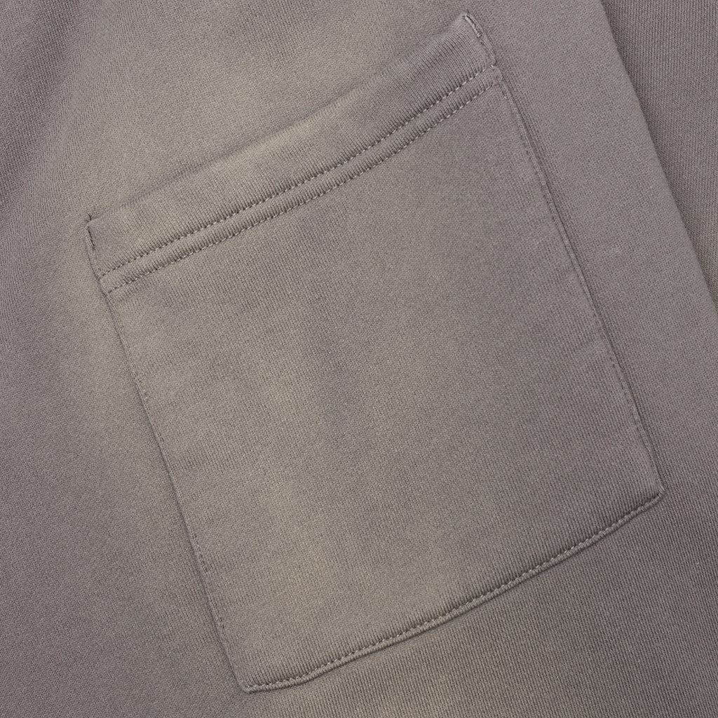 Tonal Beware Open Bottom Sweatpants Cement