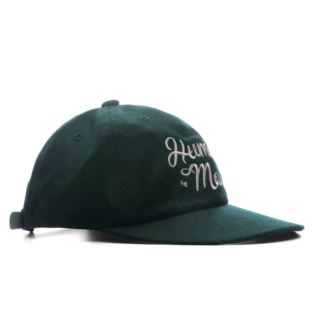 6 Panel Wool Cap Green