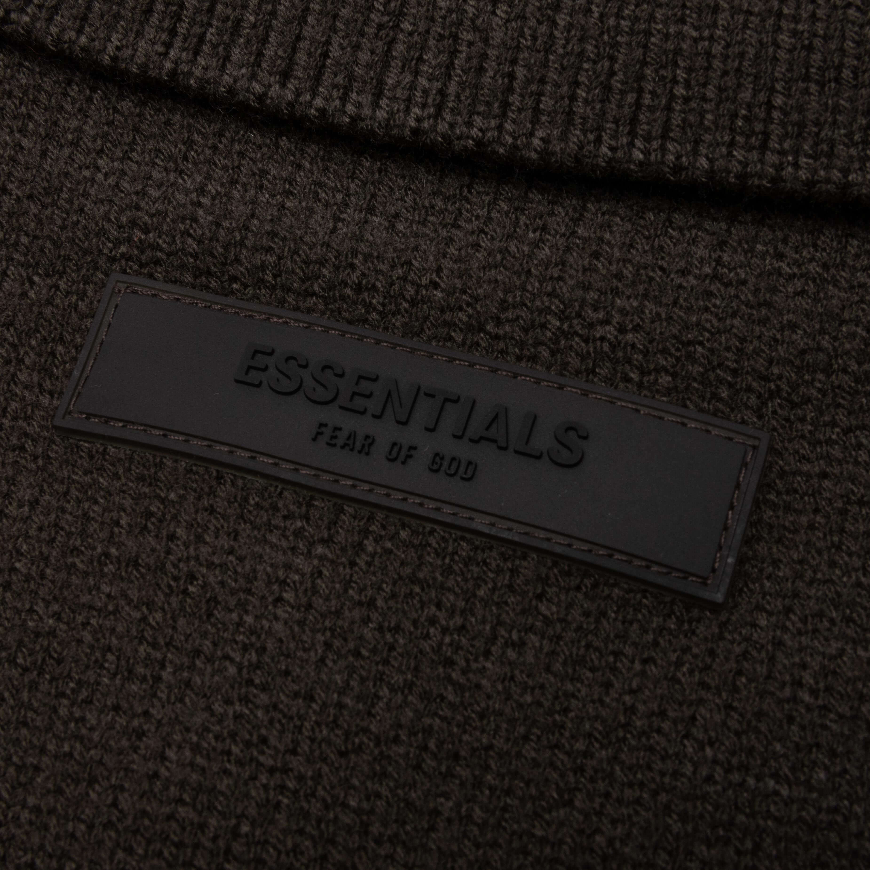 Knit L S Polo Off Black