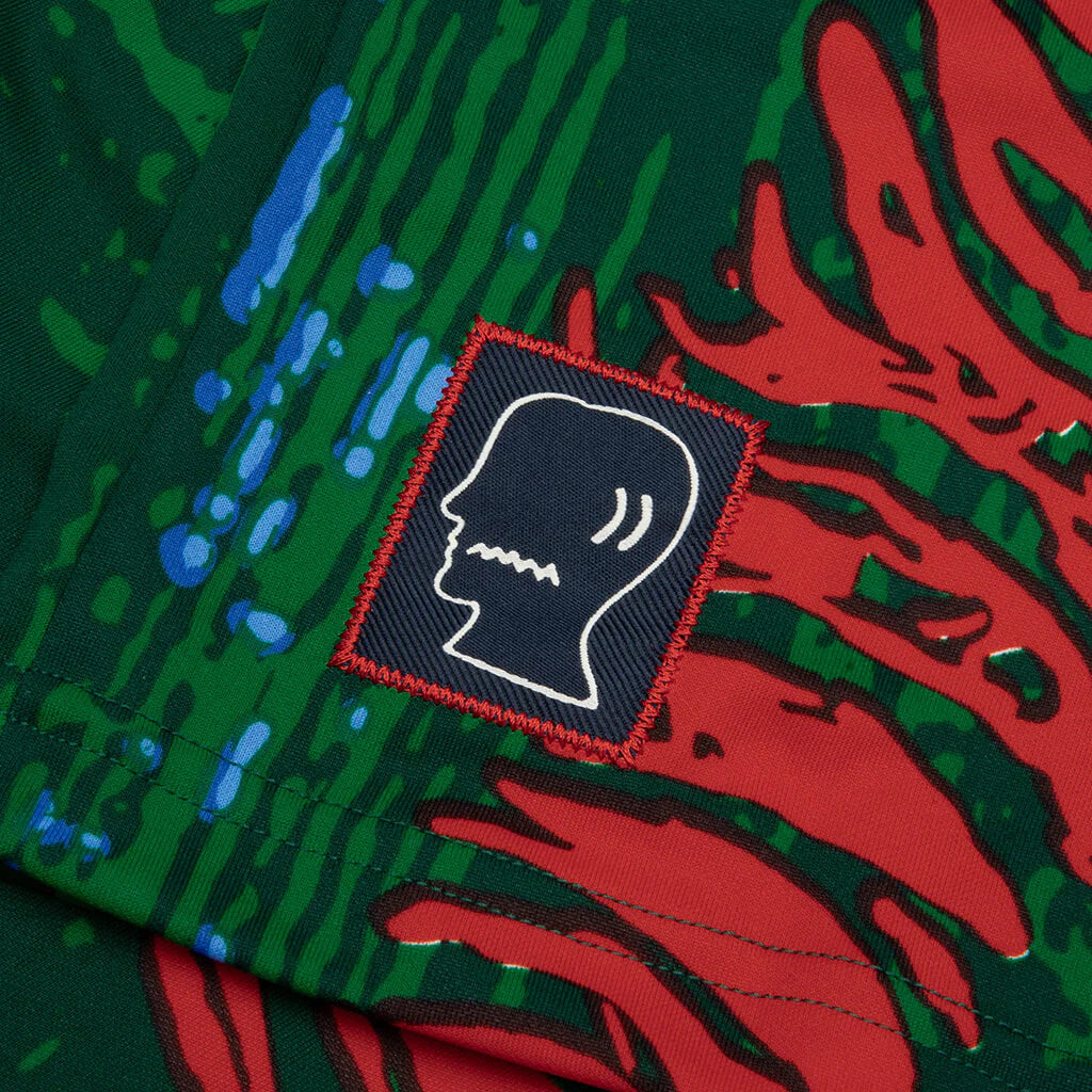adidas Originals x Brain Dead by Disney Long Sleeve Jersey Red Bold Green Blue