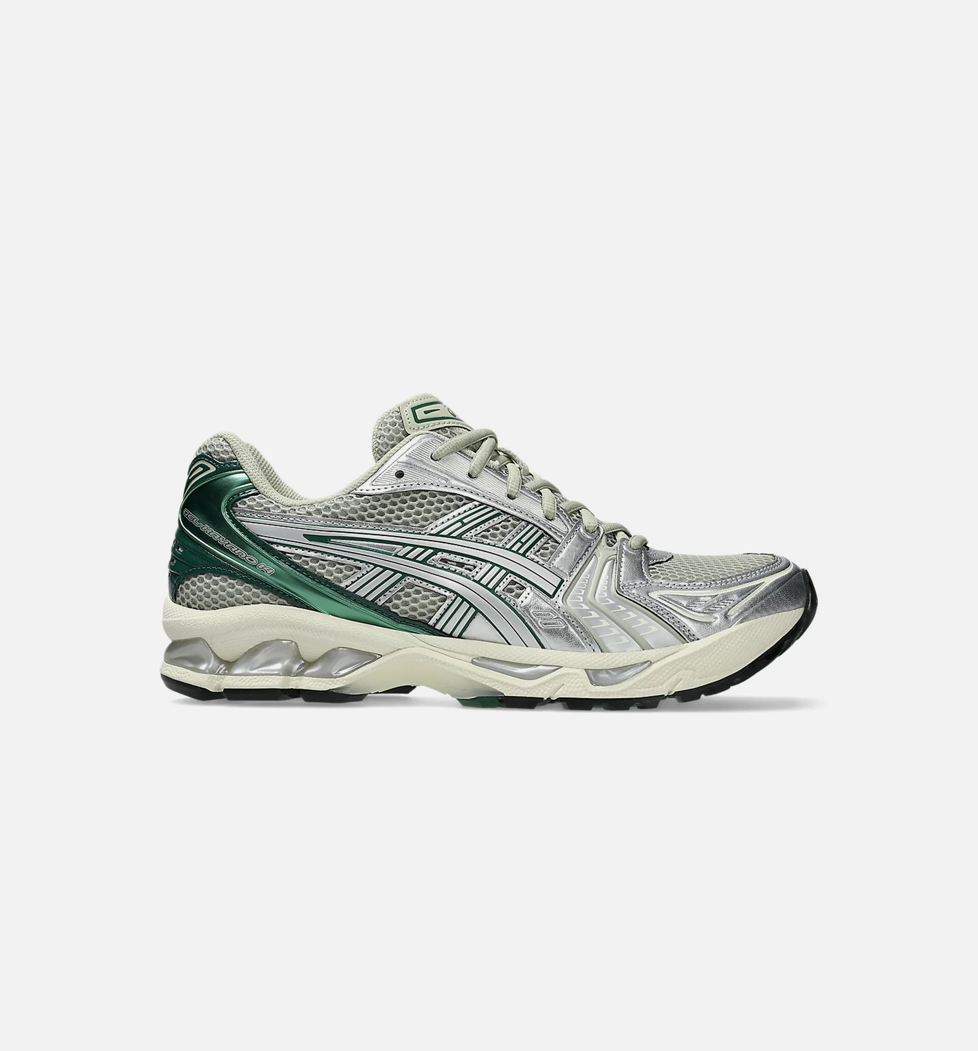 Gel Kayano 14 Mens Lifestyle Shoe Dried Leaf Green Pure Slver
