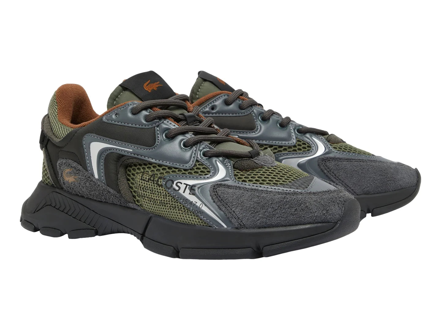 Tenis Lacoste L003 Neo Verde y Negro para Hombre