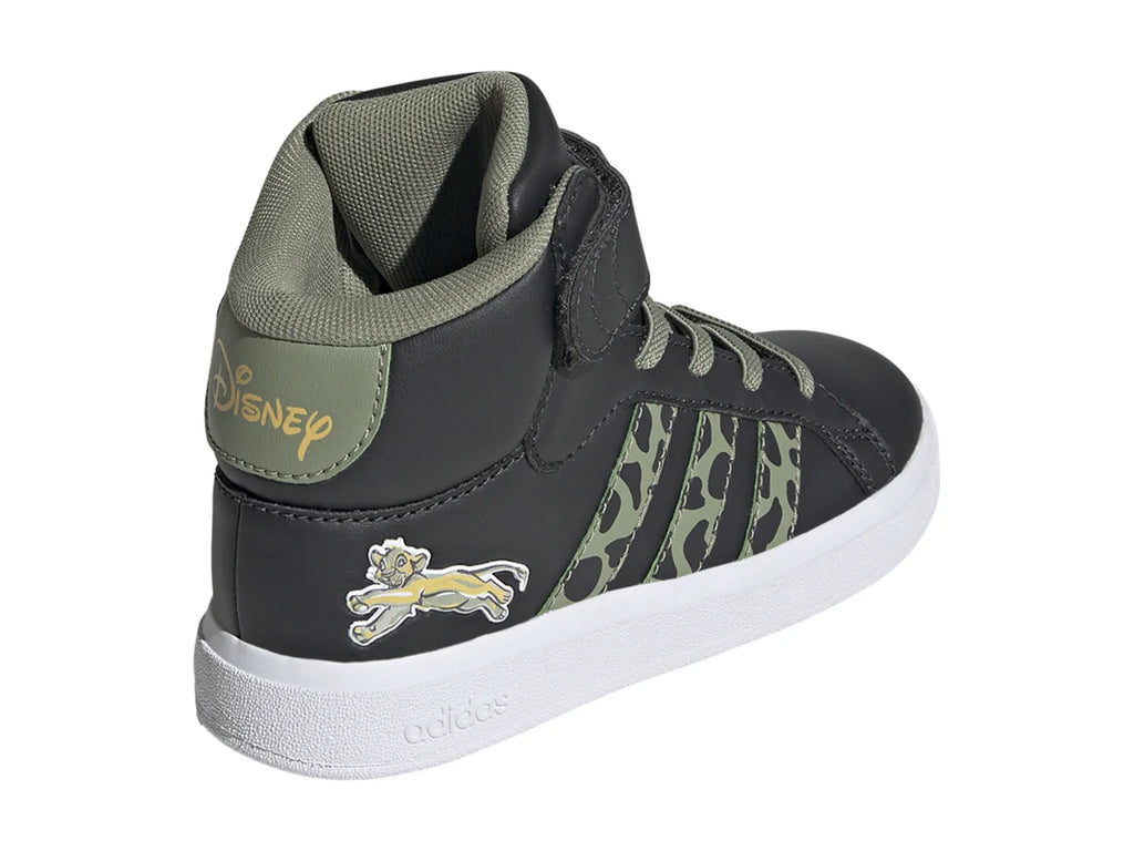 Tenis Adidas Grand Court Mid Lion King Verde para Niño