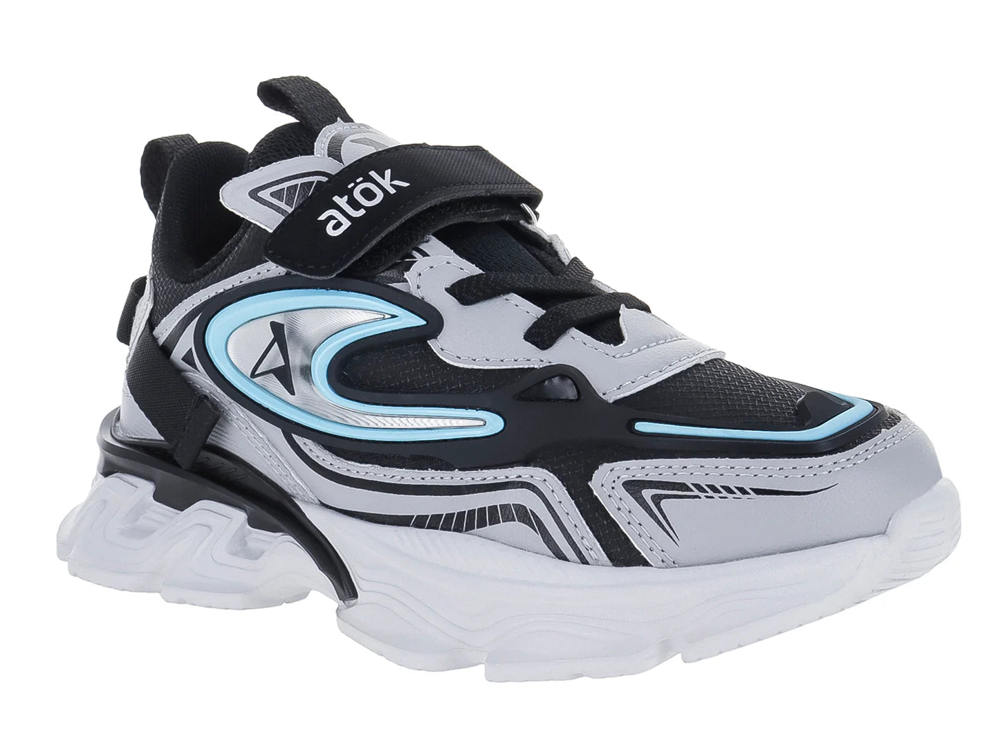 Tenis ATOK Gris y Negro para Niño
