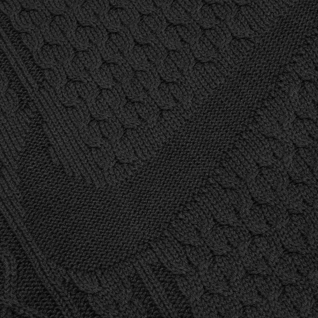 Nike Life Cable Knit Turtleneck Sweater Black